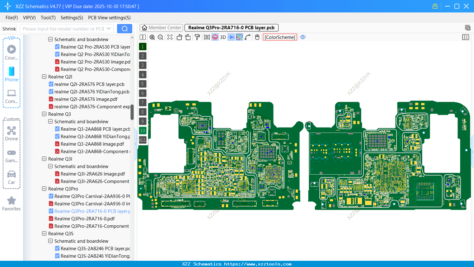 Realme Q3Pro-2RA716-0 PCB Layer